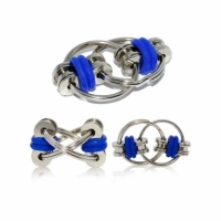 Set 3 jucarii Spinner Key Chain Fidget, antistres, galben/albastru/violet, Vivo, SPINNER3